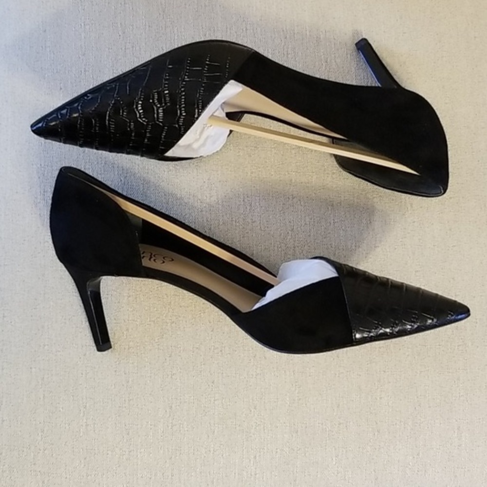 Franco Sarto Janine Pumps Black Leather/Suede